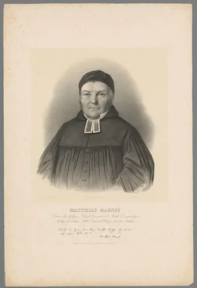 Portret van Matthias Mänß