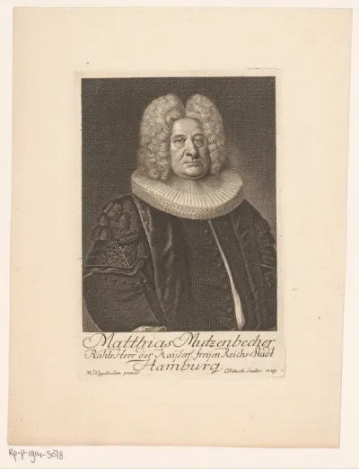 Portret van Matthias Mutzenbecher