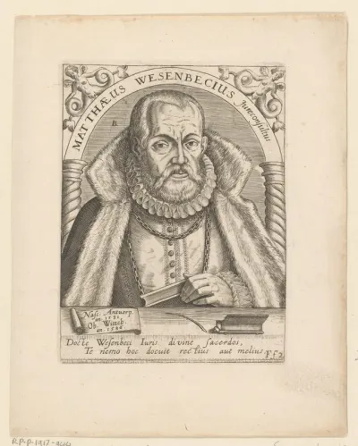 Portret van Matthias Wesenbeck