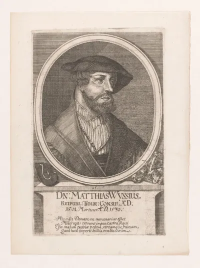 Portret van Matthias Wyssius