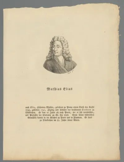 Portret van Matthieu Elias