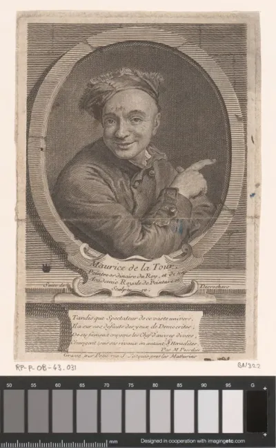 Portret van Maurice-Quentin de la Tour