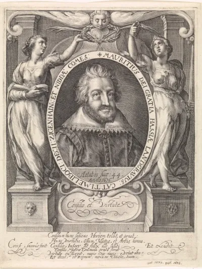 Portret van Maurits van Hessen-Kassel, op 44-jarige leeftijd