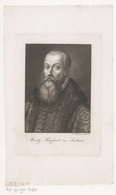 Portret van Maurits van Saksen