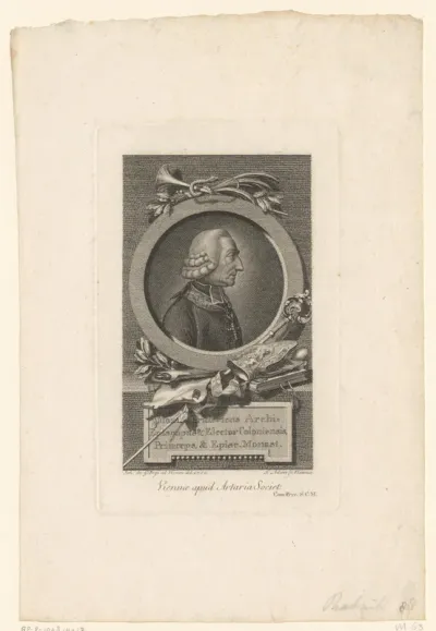 Portret van Maximiliaan Frederik van Königsegg-Rothenfels
