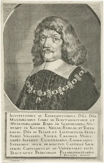 Portret van Maximiliaan, graaf van Trauttmansdorff