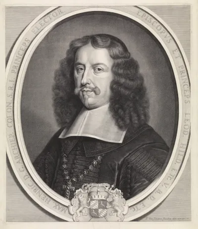 Portret van Maximiliaan Hendrik, bisschop van Keulen