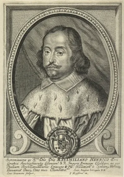 Portret van Maximiliaan Hendrik van Beieren, aartsbisschop van Keulen