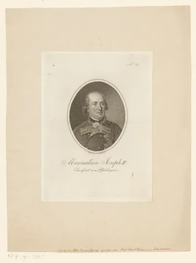 Portret van Maximiliaan I Jozef, keurvorst van Beieren