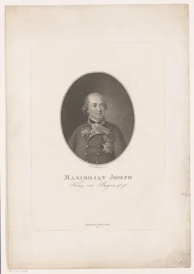 Portret van Maximiliaan I Jozef, koning van Beieren