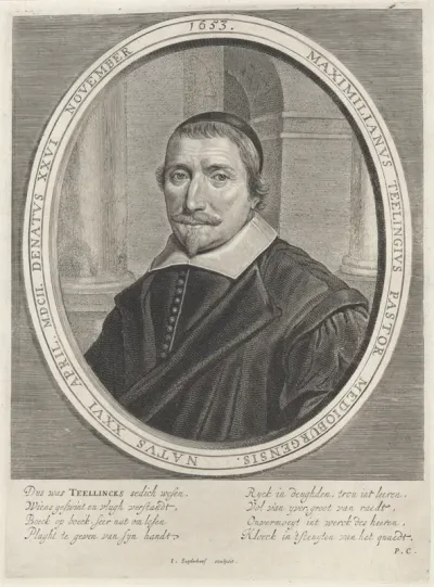 Portret van Maximiliaen Teellinck