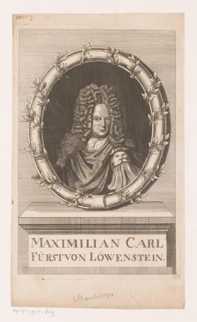 Portret van Maximilian, Fürst zu Löwenstein-Wertheim-Rochefort