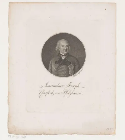 Portret van Maximilian Joseph, keurvorst van Beieren