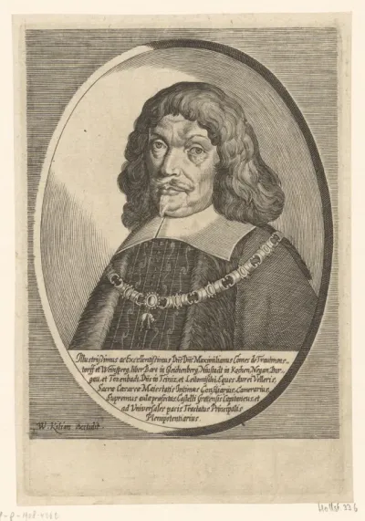 Portret van Maximilian von Trauttmansdorff