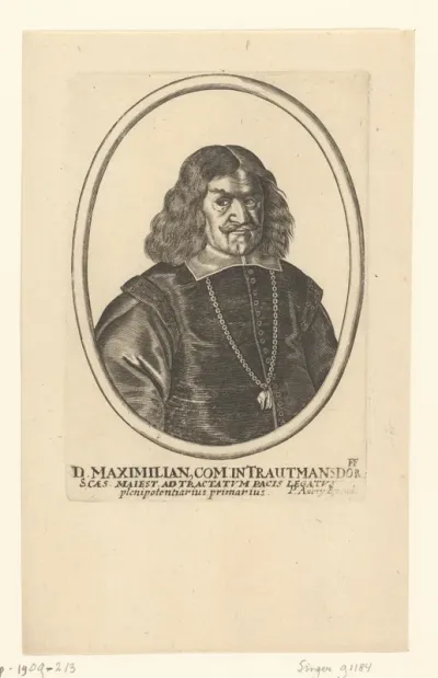 Portret van Maximilian von Trauttmansdorff