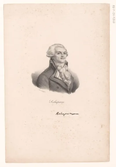 Portret van Maximilien de Robespierre