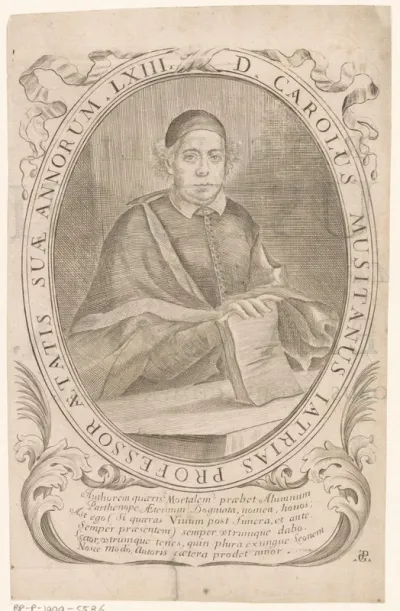 Portret van medicus en schrijver Carlo Musitano
