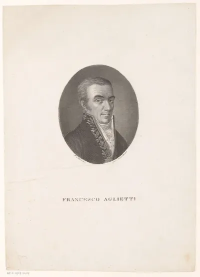 Portret van medicus Francesco Aglietti