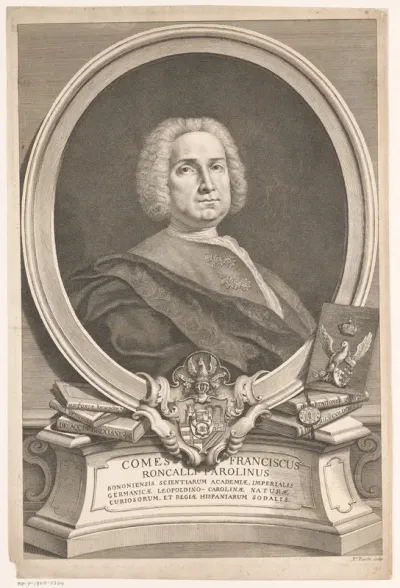 Portret van medicus Francesco Roncalli Parolini