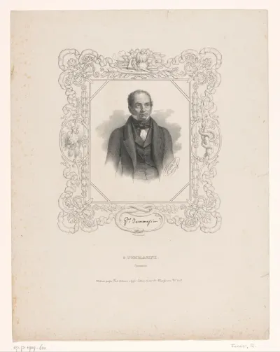 Portret van medicus Giacomo Tommasini