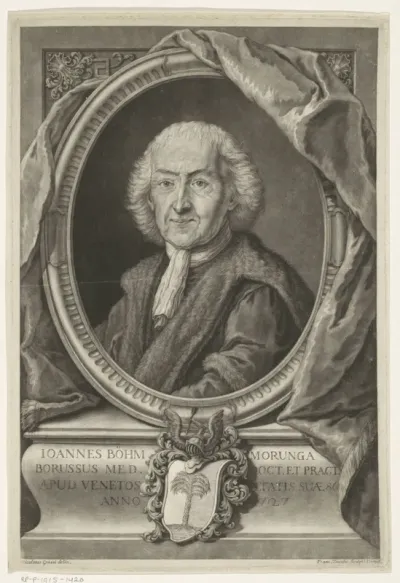 Portret van medicus Johann Böhm