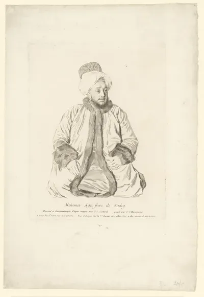 Portret van Mehemet Aga