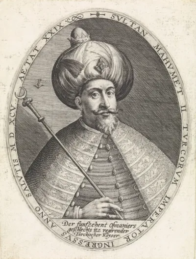 Portret van Mehmet III