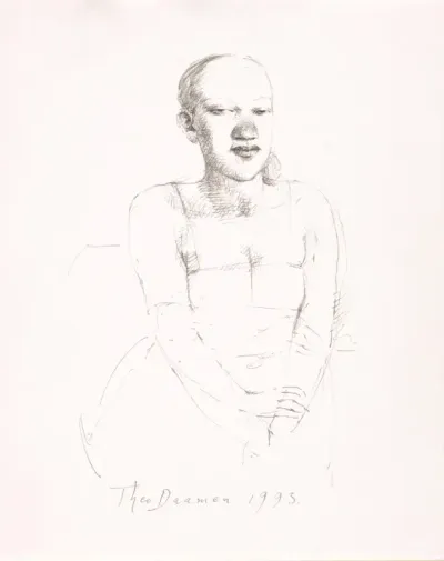 Portret van meisje met geloken ogen