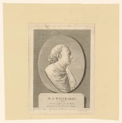 Portret van Melchior Adam Weikard