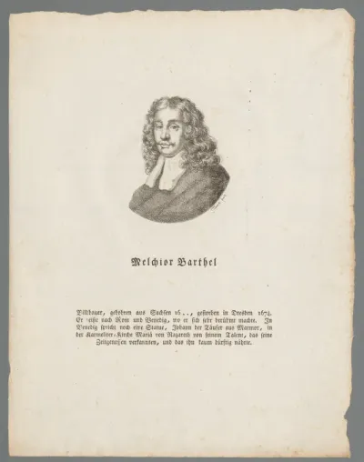 Portret van Melchior Barthel