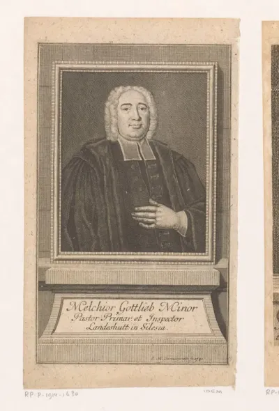 Portret van Melchior Gottlieb Minor