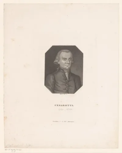 Portret van Melchiorre Cesarotti