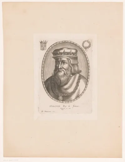 Portret van Merovech, koning der Franken