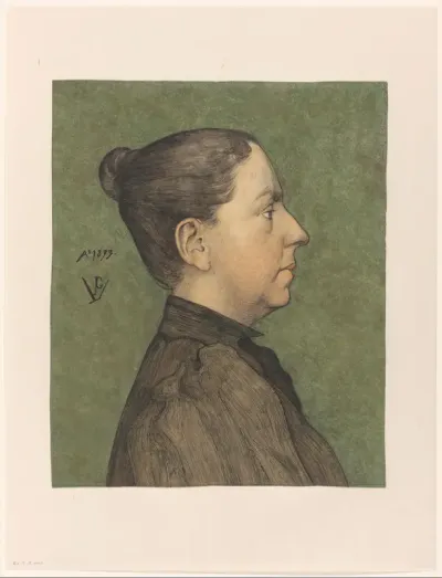 Portret van Mevr. H. van Rappard-DelCampo genaamd Camp