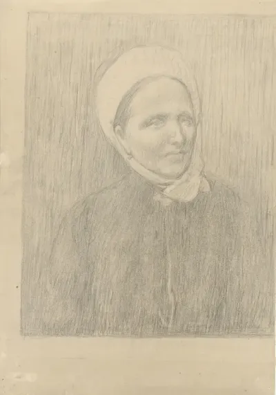 Portret van Mevrouw Annie Bonger-van der Linde