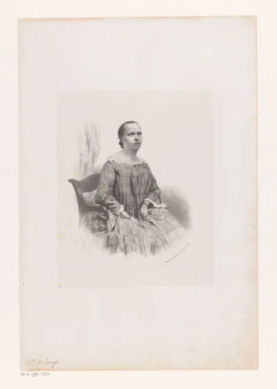 Portret van mevrouw De Lange