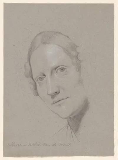 Portret van Mevrouw de Wed. van de Wall