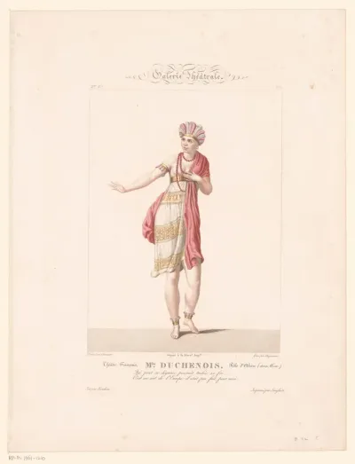 Portret van mevrouw Duchenois in de rol van Alzire