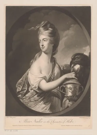 Portret van mevrouw Nailer in de rol van Hebe