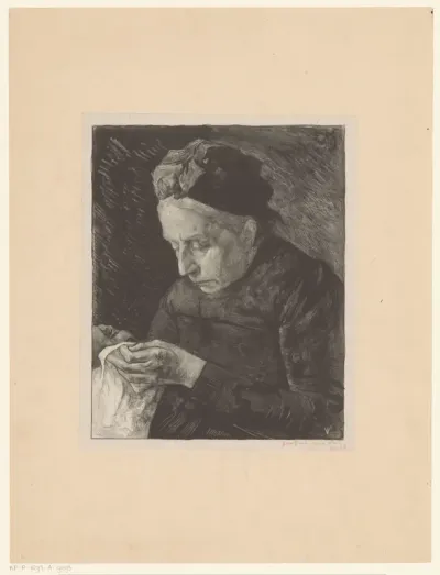 Portret van mevrouw Sluiter-Metelerkamp