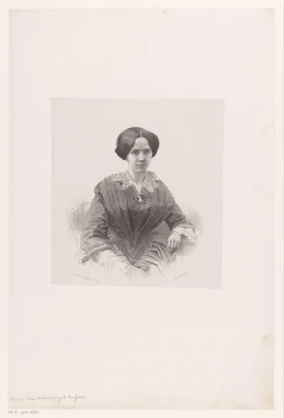 Portret van mevrouw Van Marrelen-Dufour
