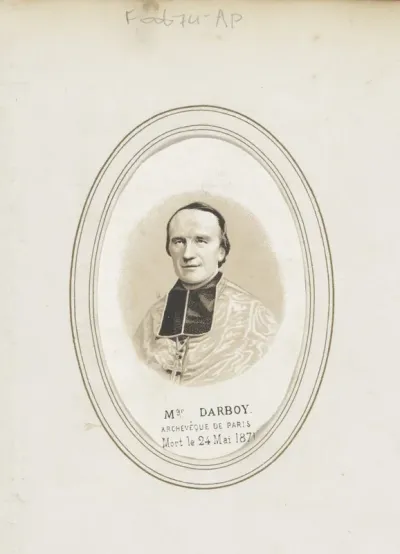 Portret van Mgr. Darboy, aartsbisschop van Parijs