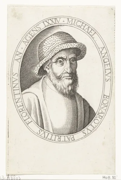 Portret van Michael Angelo Buonarroti