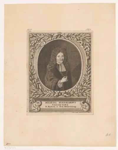 Portret van Michael Bernhard Valentini