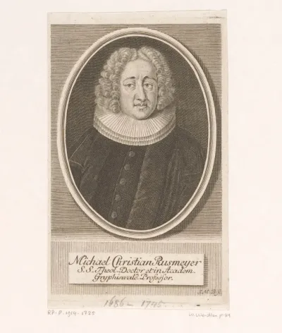 Portret van Michael Christian Rusmeyer