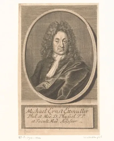 Portret van Michael Ernst Ettmüller