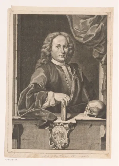 Portret van Michael Gottfried Wittwer
