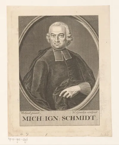 Portret van Michael Ignaz Schmidt