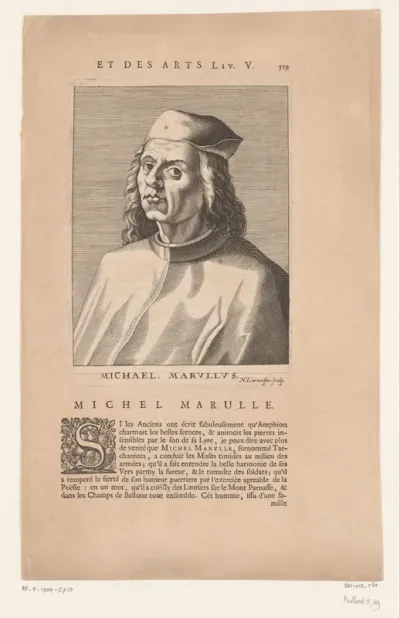 Portret van Michael Tarchaniota Marullus