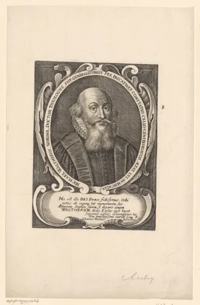 Portret van Michael Walther op 56-jarige leeftijd